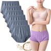 Generic Confezione Da 6 100% Cotone Slip Da Donna Taglie Forti Larghi Biancheria Intima For Tutti I Giorni For Anziani Signore