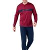Navigare Pigiama da Uomo in Cotone Interlock Art. 841907 Bordeaux XXL