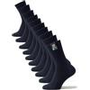 Cotton Prime Calzini Basic da uomo e da donna in cotone (10 paia), calzini classici con cotone, nero, bianco, antracite, blu, multicolore, taglia: 35-50, 10 paia blu navy, 43-46