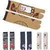 NOREN Calzini giapponesi Tabi Infradito (JAPANORAMA) Made in Japan/Sandalo Print Socks Split Toe/Unisex Taglia per Uomo Donna, Set per adulti/caratteri giapponesi 2, taglia unica
