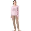 Noidinotte; more than pyjamas Noidinotte - Pigiama Donna Estivo in Cotone Articolo Animalier. - XS Rosa
