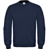 B&C Collection ID.002 Felpa Girocollo in Cotone Felpato Tinta Unita - Marina Militare (XL)