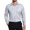 Enlision Camicia Uomo Maniche Lunghe Elasticizzata Non Stiro Antipiega Taglio Regolare con Bottoni e Tasca per Ufficio Cerimonia e Casual