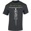 Baddery Bicicletta Maglietta da Uomo - „One Man One Engine" | MTB Mountainbike Maglietta per i ciclisti
