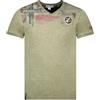 Geographical Norway Maglietta Jamo T-Shirt Uomo Cotone Kaki