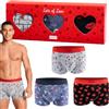 soxo San Valentino Boxer Uomo Cotone - Mutande Idee Regalo per Lui M-XL | underwear comodo moderno, stile dedicato men
