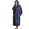 ililmmoe Coperta indossabile oversize per donne, Coperta in pile spessa con cappuccio per adulti, Accogliente sherpa con cappuccio come regalo per mamma, Navy, One Size