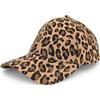 styleBREAKER Cappellino Baseball Donna Fantasia Leopardata,Marrone