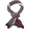 Ella Jonte Sciarpa leggera da uomo larga, in 3 colori, blu, rosso, grigio, cotone, viscosa, Colore: rosso, Taglia unica