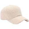 UTOWO Caldo-Inverno Fuzzy-Baseball-Cappelli-Donna-Uomo-Fluffy-Teddy-Fleece Faux-Lamb-Lana-Basellball-Hat, Beige, Taglia Unica