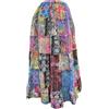 Gheri Da Donna Patchwork Zingara Stampato Hippy Gonna