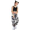 LOLANTA 2 Pezzi Ragazze Hip Hop Street Dance Solo Set, Crop Tank Top + Pantaloni Jogger mimetici, Grigio, 6-7 anni, 130