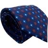 CARACCIOLO Cravatta uomo Sartoriale in seta - Squisita fattura ed elegante varietà (ENGLAND BLUETTE)