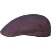 Stetson Coppola in Lino Madison Donna/Uomo - Berretto Cappello Piatto con Visiera, Fodera Estate Primavera/Estate - 57 cm Prugna