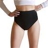 eMMe SQUARE Set 3 Slip Donna Vita Alta in Microfibra, Mutande Senza Cuciture, Intimo Traspirante, Made in Italy (IT, Testo, L, XL, Regular, Regular, Nero)
