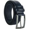 GianMarcoVenturi Cintura Uomo In Vera Pelle, Made In Italy, Accorciabile, Alta 3,5 cm