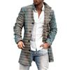 Surttan Cappotti a Vento Uomo da Lavoro Taglie Forti Offerta Doppiopetto Invernale Autunno Trench Coat Antivento Parka Lungo Vintage Elegante Soprabito Cappottino Manica Lunga Media Lunghezza Trenchcoat