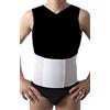 Leo Corsetteria Fascia tubolare Post-Parto Post-Intervento chirurgico a strappo Parto Cesareo per donna e ernia per uomo ALTEZZA 20 CM Unisex taglia 52 Bianco Taglia XXXL