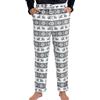 Yukiuiny Pantaloni pigiama in Velluto da Uomo per Autunno Inverno-Natale-Grigio Leggero/L
