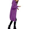 Fulidngzg Felpa Donna Slim Fit al Ginocchio con Zip Giacca Autunno Invernale Antivento Taglie Forti con Tasche e Cappuccio Regolabile Giubbotto Primaverile Leggere Casual per Sportiva Trekking 2025