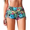 Ekouaer Pantaloncini da Bagno Costume Donna Corti Pantaloncini da Surf ad Asciugatura Rapida Bikini Pantaloni Caldi con Controllo della Pancia Costumi da Bagno S-XXL