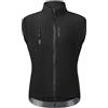 WOSAWE Gilet da ciclismo da uomo, leggero, traspirante, senza maniche, antivento, con cerniera YKK