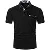 APAELEA Polo Uomo Manica Corta Estivo T-Shirt da Golf a Contrasto Maglietta da Rugby