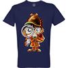 Fabulous Maglietta da uomo con scollo rotondo in cotone biologico detective Conan Manga Japon Anime, blu, S
