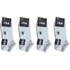 FILA 12 paia Calzini Fantasmini, calze in Cotone mercerizzato, Una Dozzina, Unisex Uomo Donna ragazzi, nero bianco multicolore. (IT, Numero, 43, 46, Regular, Corto, 12 PAIA BIANCO)