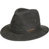 Stetson Cappello Herringbone Traveller Uomo - da camminatore Autunno/Inverno Inverno - M (56-57 cm) Antracite-Nero