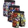 CHUAKIN Intimo Sportivo da Uomo Boxer Brief a Gamba Lunga Mutande Trunk Confezione da 3