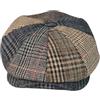 LYHYDMA Coppola Uomo Cappelli da Strillone Uomo in Lana Autunno Vintage a Spina di Pesce Berretto Ottagonale Donna Berretti Giunzione Casual(S 56cm)