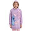 Disney Stitch e Angel Abito per Ragazze, Abito in Felpa con Motivo a Stitch e Angel, Regalo per Bambina, Taglie 3 a 8 Anni