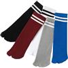 Chenflying 5 paia di calzini Flip Flop Split Toe Tabi in cotone a righe lunghe per bambini ragazzi ragazze 3-12 anni, multicolore, 2-6 Jahre