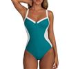 CheChury Costume Intero Donna Modellante Contenitivo Costumi da Bagno Interi Curvy Donna Scollo a V Elegante Taglie Forti Costumi Interi Mare Pancia Piatta Push up Costume Piscina Monokini Swimwear