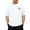 Voqeen Oversize Maglietta Uomo Cotone Taglia Forti T-Shirt Estiva Manica Corta Basic Tshirt con Scollo Rotondo Maglia da Lavoro Casual