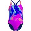 Speedo Costume da bagno da bambina digitale con Powerback Cobalt Pop