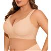 UMIPUBO Reggiseno Donna Senza Ferretto Taglie Forti Push Up Imbottito Invisibile Sostegno Forte Bralette Senza Cuciture Comode per Seno Grande