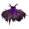 Generisch Costume da pappagallo da donna, costume da pavone, costume da uccello, da donna, colletto a piuma, pavone, costume da corvo da donna, con piuma, colletto gotico, collo a piuma di pavone, per Halloween