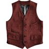 Solovedress Gilet in lana formale Regular Fit gilet tuta gilet per matrimonio Groomsmen