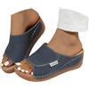 Generico Ciabatte Ortopediche Donna - Antiscivolo Anatomiche Ciabatte Ortopediche Arch Support Sandali Comode Morbida Spiaggia Mare Zeppa Pantofole Estive Leggere Eleganti Punta Aperta Scarpe