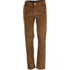 Coveri Pantalone 5 tasche in velluto elasticizzato 2000 righe, Marrone 50