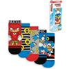 Sonic The Hedgehog Calzini 5 Pack Bambini | Ragazzi Ragazze Knuckles Personaggi Power Rings Multicolor Footwear | Accessori di gioco Merchandising