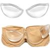 VASANA Silicone Reggiseno Inserti Reggiseno Pad Breast Enhancers Impermeabile Gel Inserti Riutilizzabili Reggiseno Lift per Donne Ragazze Bikini Push Up Breast Pads(Trasparente)
