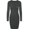 PIECES Pccrista LS LS Lurex O-Neck Knit Dress Abito Lavorato a Magli Donna