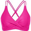 Rayson Bikini Top Push up Classico Imbottito Reggiseni a Triangolo a Fascia Colore Solido Parte Alta del Bikini Donna(Rosa,M)