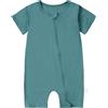HAHASHOW Body Neonato in bambù Pagliaccetto Estivo 0-24 Mesi | Tutina Neonato a Maniche Corte, Zip doppio senso, Lavabile in Lavatrice, Unisex, Comodo e Traspirante, Facile da indossare