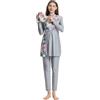 Generic Costume da bagno da donna Burkini Modest, a copertura completa, a maniche lunghe, con pantaloni e tankini Hijab, estivo, con giunzioni, Grigio, 3XL