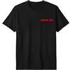 Genérico Maglietta nera Mazda MX-5 - Logo Rosso, Uomo 100% cotone