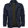 KEFITEVD Uomo Inverno Casual Giacca Cotone Giacca Uomo Bomber Mimetica Militare Tattica Cargo Giacca a Maniche Lunghe